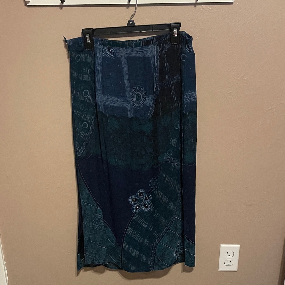 Y2K Summer Sequin Maxi Skirt